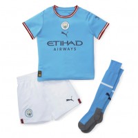 Manchester City Joao Cancelo #7 Fußballbekleidung Heimtrikot Kinder 2022-23 Kurzarm (+ kurze hosen)